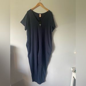 Smash and Tess cozy Sunday Romper in Midnight blue